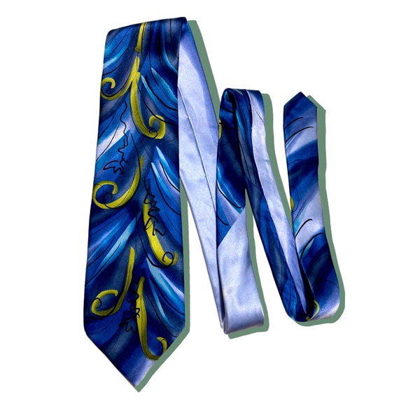 J. Garcia Vintage Necktie 100% Silk Menswear Tie - Picture 9 of 16